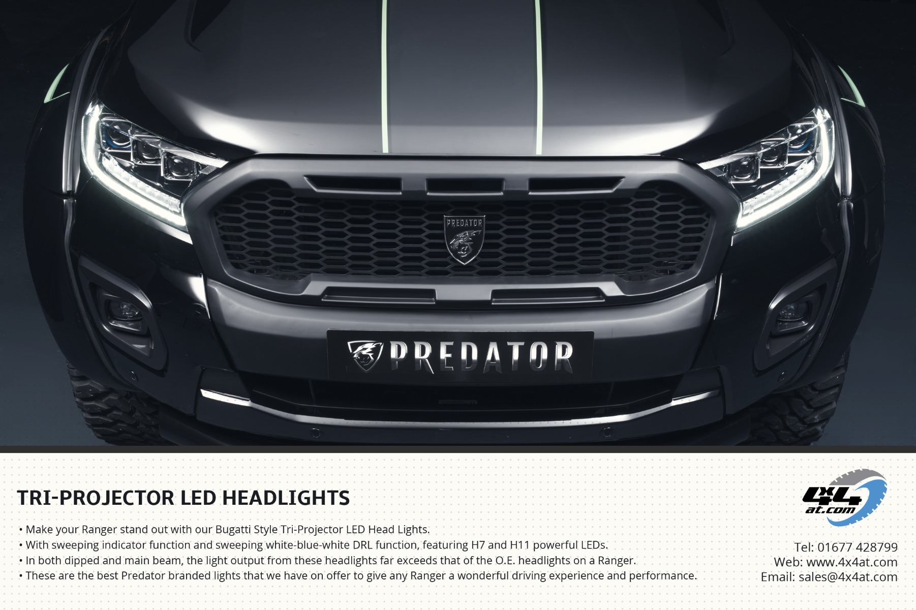 Tri-projector headlights flyer