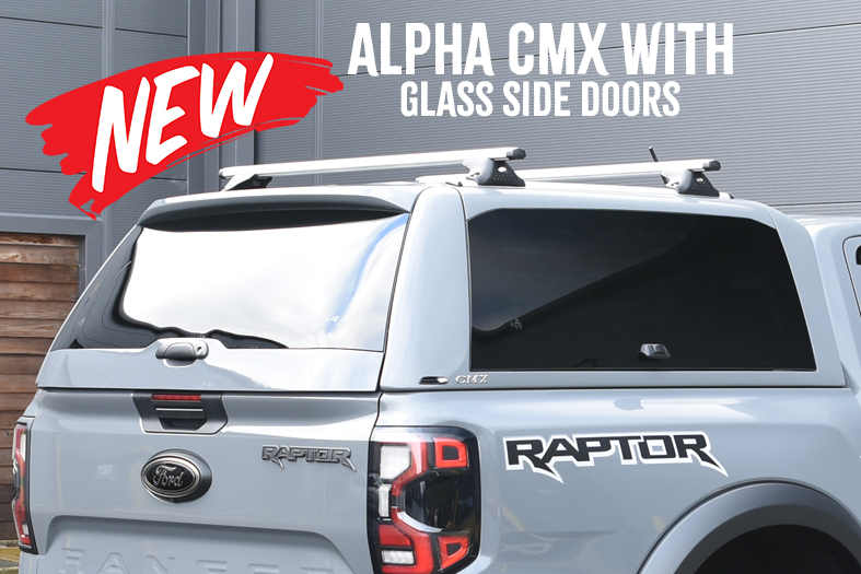 Ford Ranger Alpha CMX with Glass Side Doors Canopy