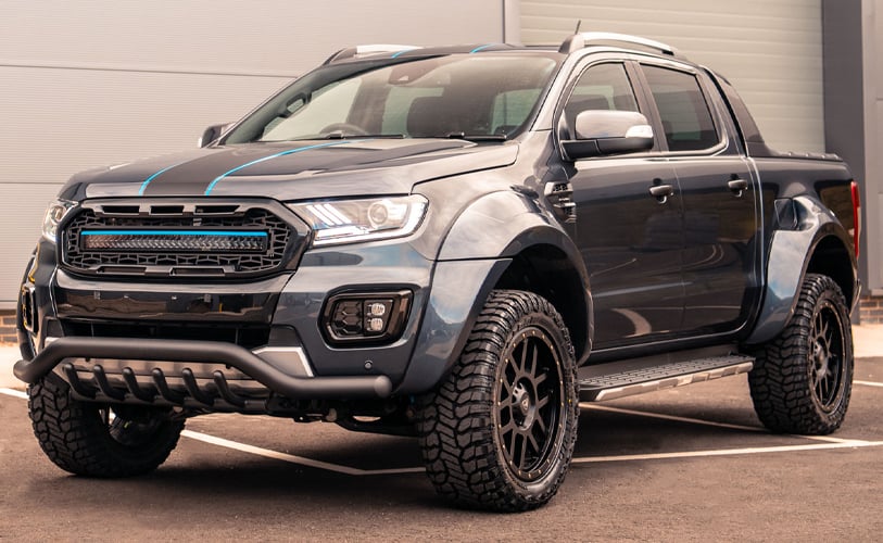 Sea Grey Ford Ranger Wildtrak with Predator Body Kit