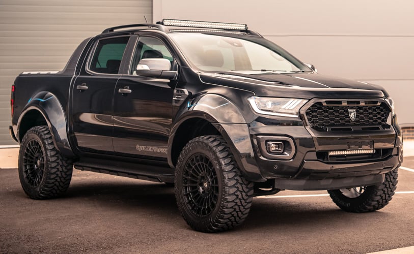 Black Ford Ranger Accessorised with Predator Body Kit