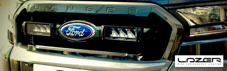 Lazer Lights Elite Triple R-4 Ford Ranger Grille Integration